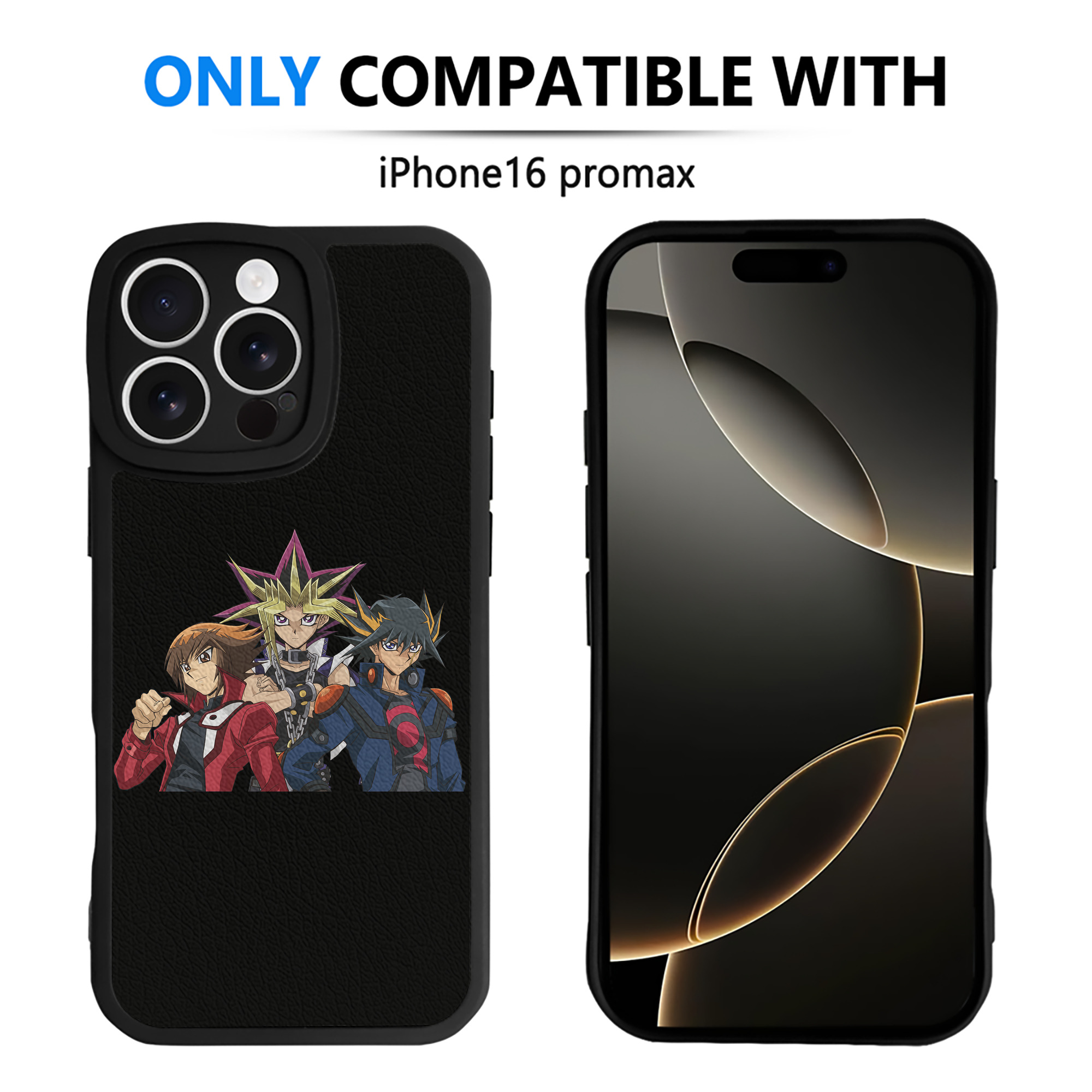 遊☆戯☆王 Yu-Gi-Oh! 【iPhone 16シリーズ対応】シリコンスマホケース（レザー調） 材質：シリコン